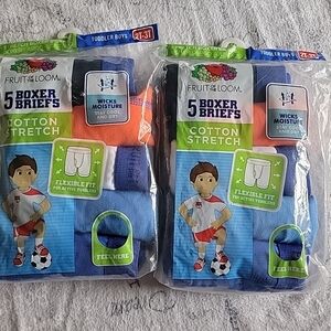 Bundle of 2×5pack Boxer Briefs boys 2t-3t fruit of the loom